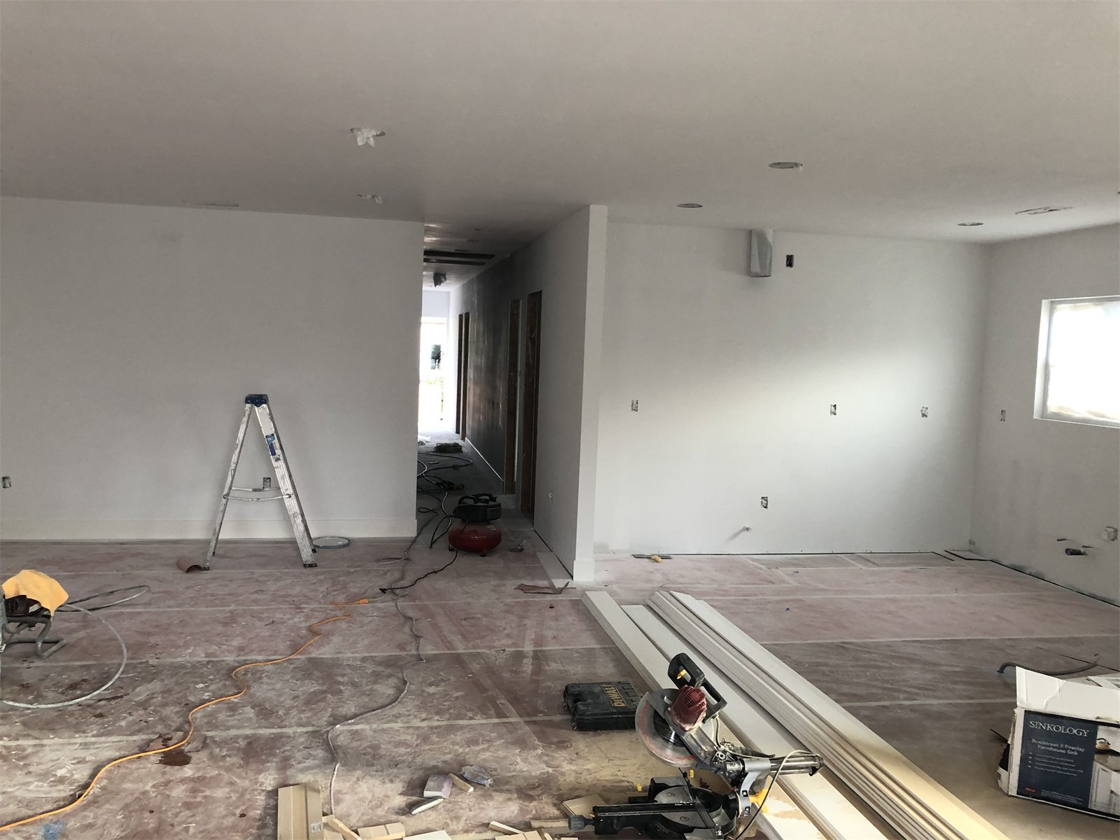 Interior construction in progress by New Cali Construction