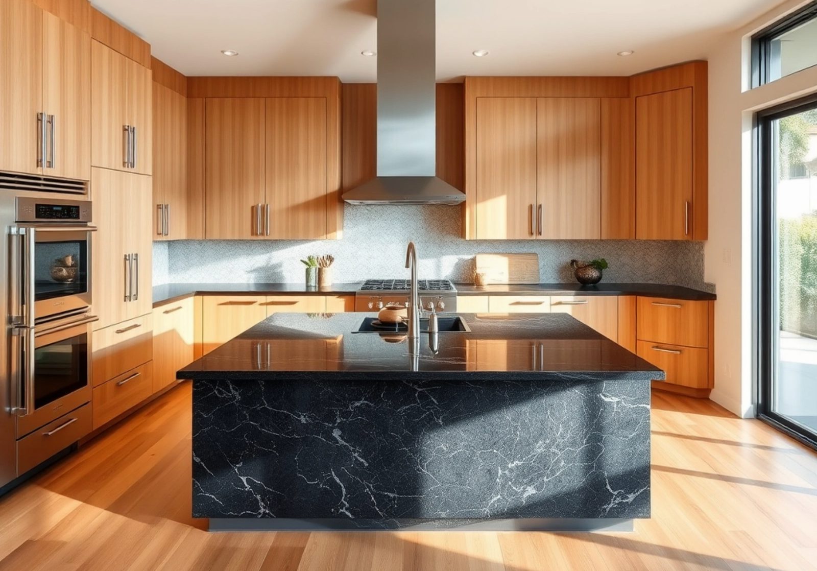 Modern kitchen remodel by New Cali Construction in Culver City