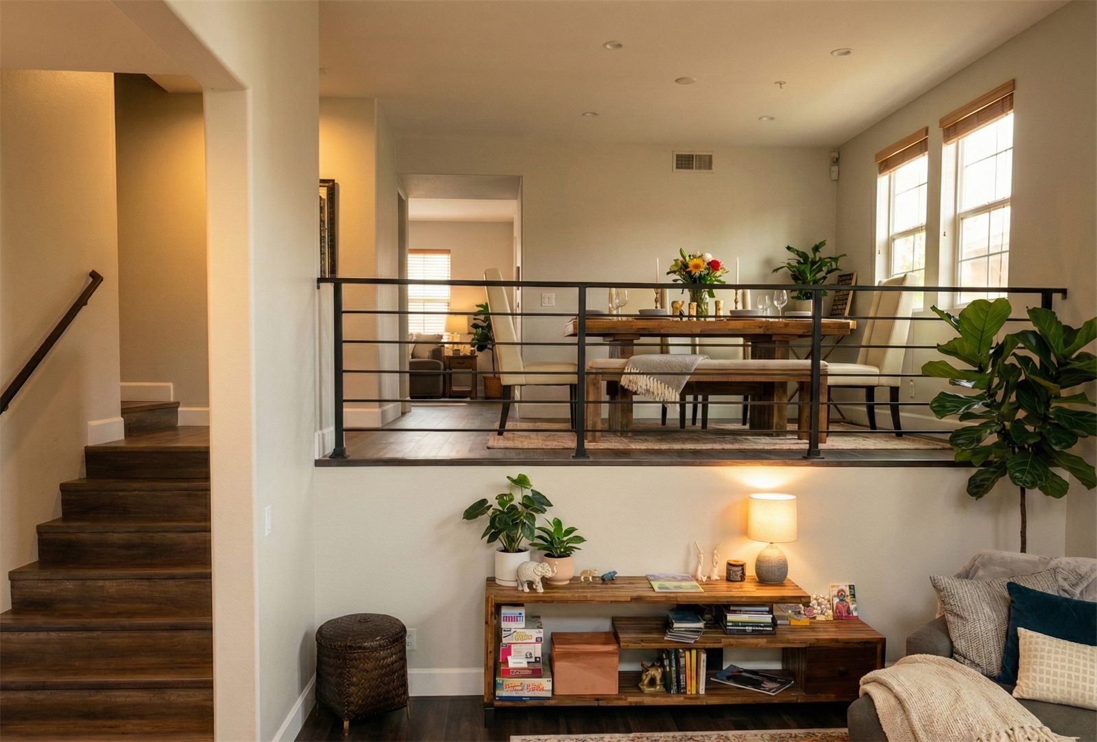Townhouse Interior Remodel Culver City - Living room